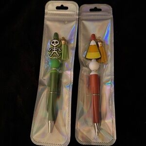 Halloween and Candy Corn Themed Pens